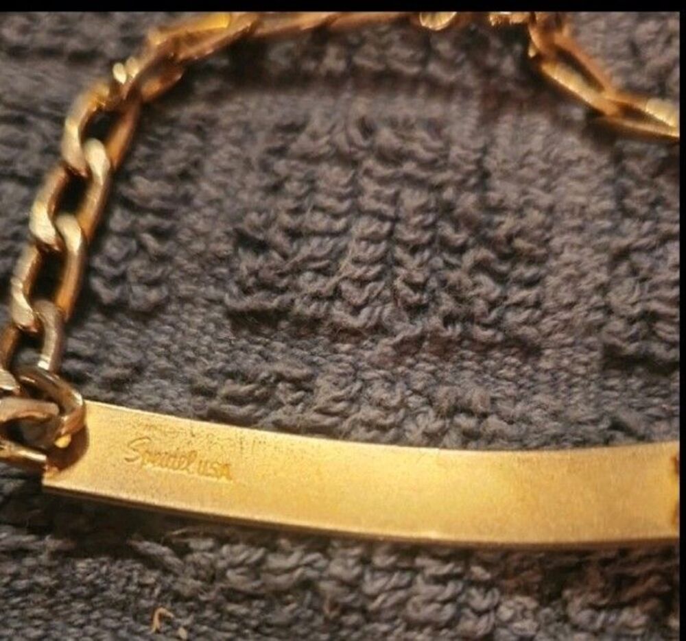 Speidel Electroplated Gold Chain Bracelet for Women Or Girls - Picture 2 of 3